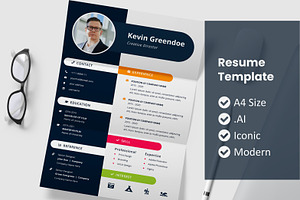 Jhony Resume Template, a Resume Template by rivatxfz