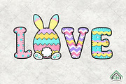 Cute Easter LOVE PNG, an Illustration by Craft Nest (Thumbnail 1 of 4)