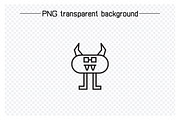 Cartoon Monster Avatars Set, an Outline Icon by Designfour (Thumbnail 5 of 7)