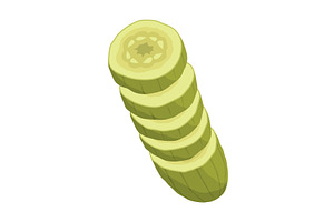 Homemade pickled cucumber, a Food Illustration by Things for designers