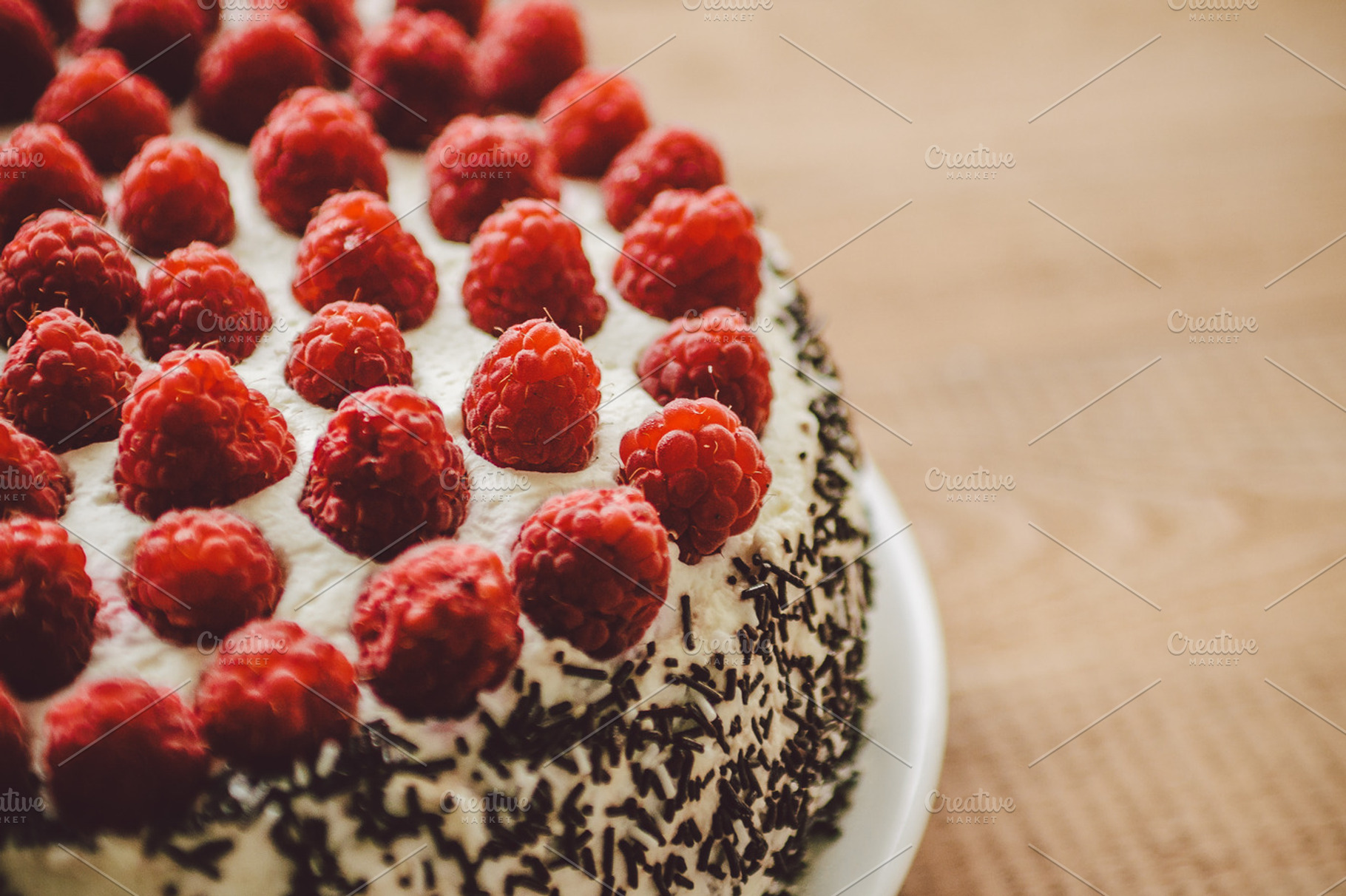 Cake 2 Featuring Raspberry Raspberries And Birthday
