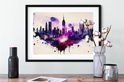 New York Watercolor Art Print, a Decorative Illustration by Lavinsky Art Store (Thumbnail 3 of 7)