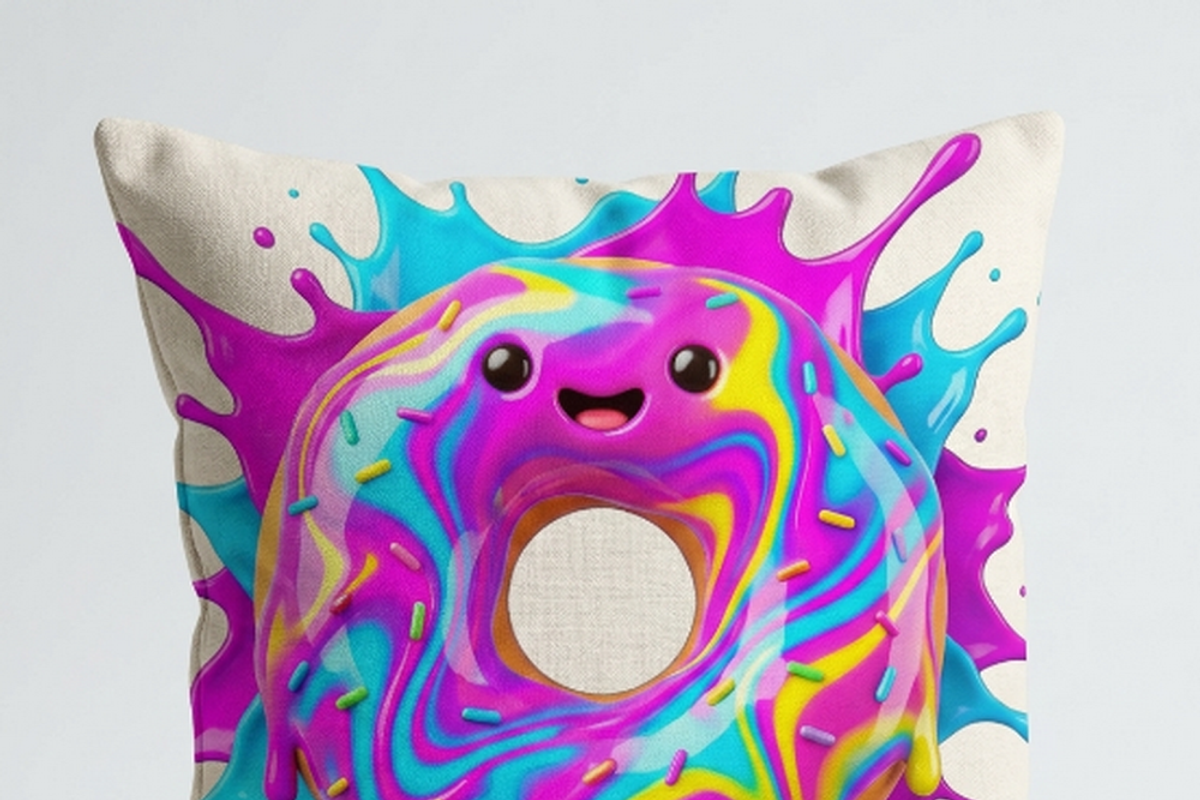Kawaii Rainbow Donut Splash, a Shirt Mockup by Vector Stall (Photo 14 of 15)
