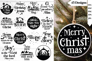 Nativity Christmas Svg Bundle