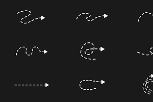 Dashed Arrows Lines Motion Graphics, a Graphic by FlashFXbox