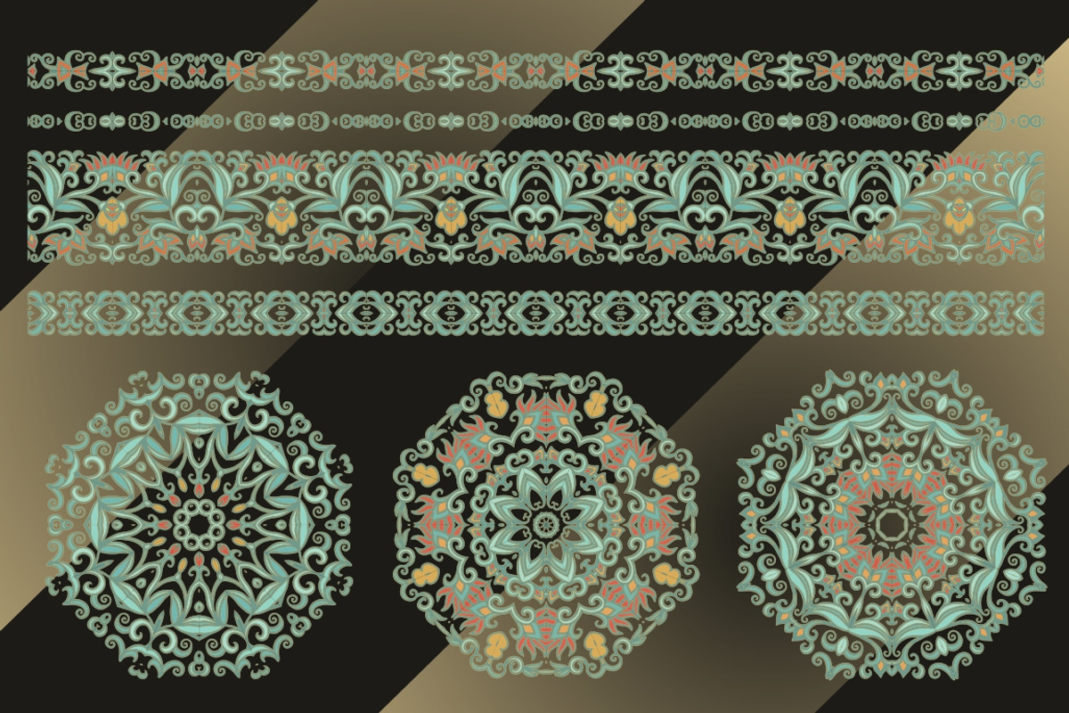 Set of vector decorative elements, an Object Graphic by Dainia (Photo 2 of 4)