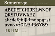 Stoneforge - Serif Font, a Font by Alpaprana (Thumbnail 9 of 11)