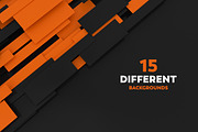 3D Geometric-Orange And Black, a Background Graphic by BIBIART (Thumbnail 5 of 10)
