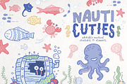 Cute Nautical Creatures and Elements, an Object Graphic by Good Stuff No Nonsense (Thumbnail 1 of 5)