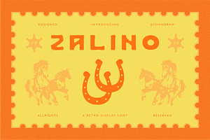 Zalino - Retro Display Font