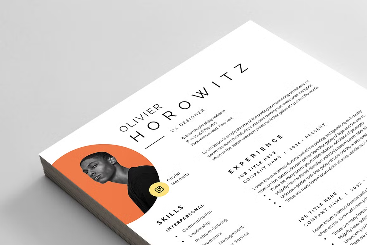 Resume/CV Bundle, a Resume Template by Reuix Studio (Photo 16 of 21)