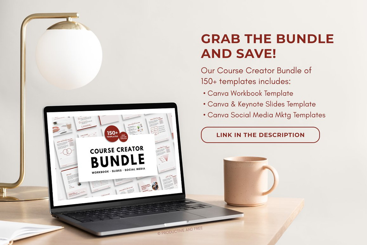 Canva Workbook Template Courses, a Magazine Template by ProductiveandFree (Photo 20 of 21)