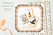 Halloween Mahjong Watercolor Clipart, an Education Illustration by LABFcreations (Thumbnail 3 of 4)