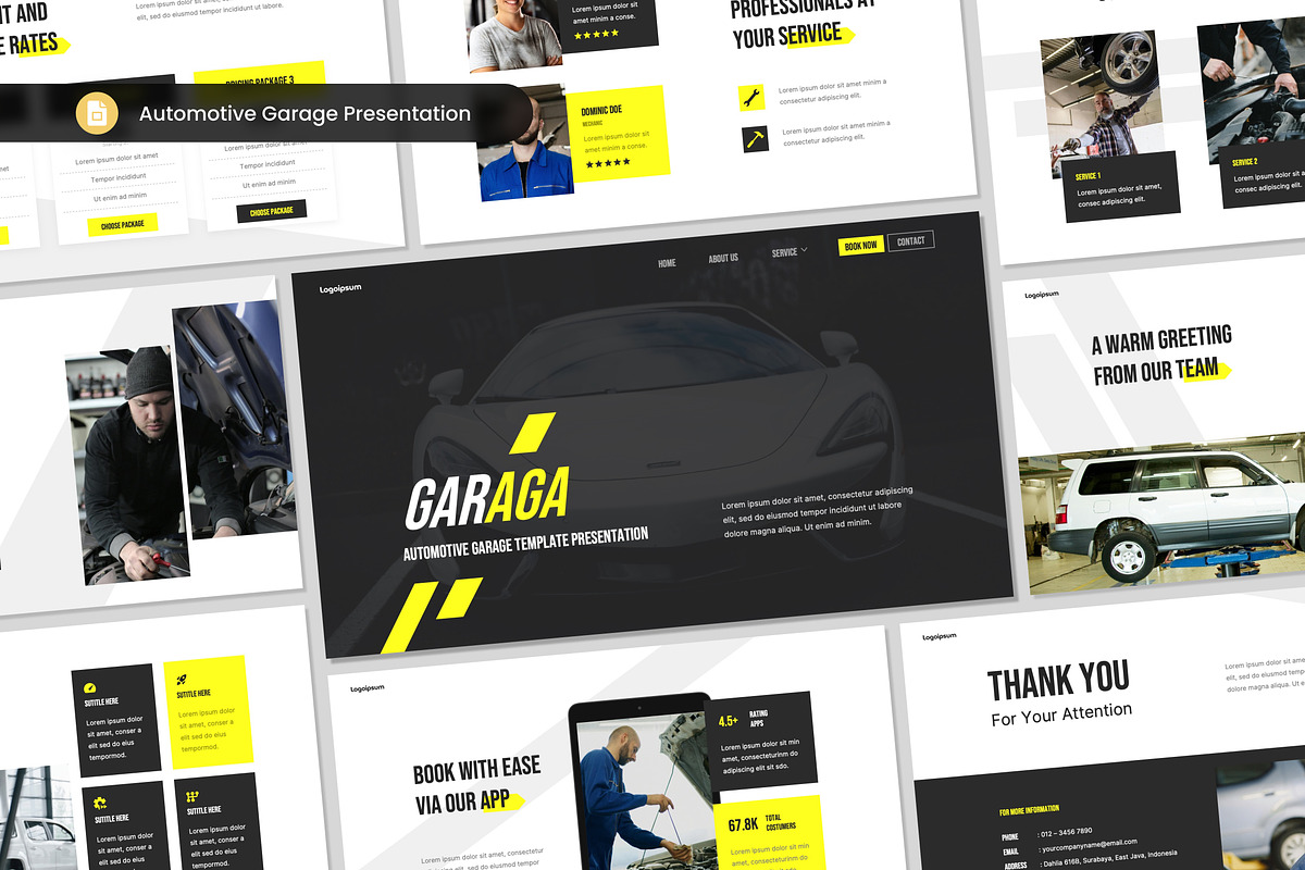 Automotive Garage Slides, a Presentation Template by Antstheme (Photo 1 of 2)
