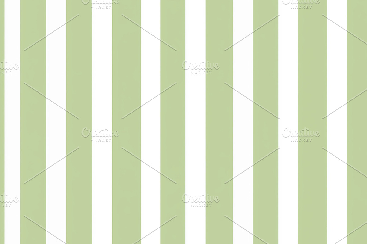 Seamless pattern, sage green and white vertical stripes forming, a Pattern Graphic by Studio ANNA