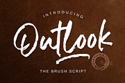 Outlook - Brush Script, a Script Font by Weape Studio (Thumbnail 1 of 10)