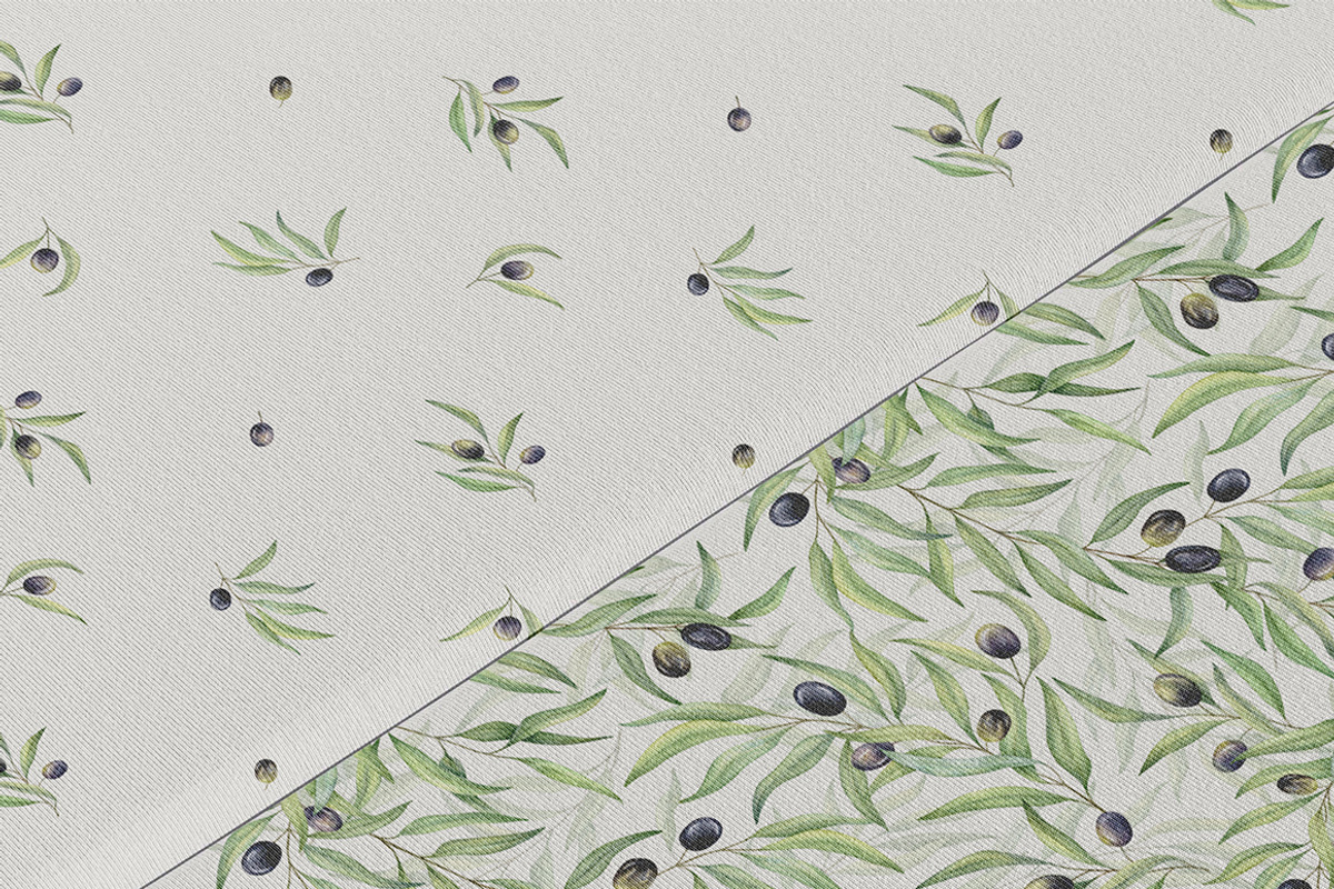Olive Branches Watercolor Set, a Decorative Illustration by Daryartsy (Photo 5 of 11)