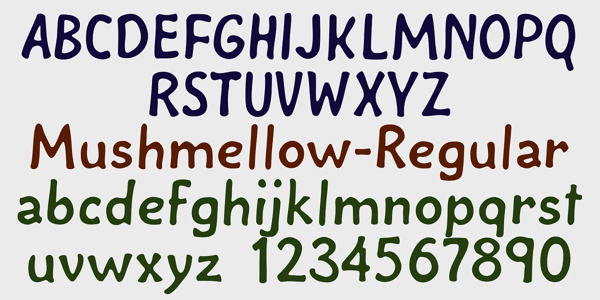 Mushmellow, a Handwritten Font by Ingrimayne Type (Photo 1 of 3)