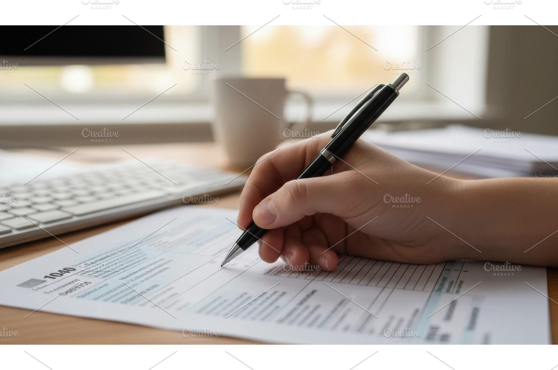 Person holds a black pen, filling in, a Business Photo by Igor Tichonow
