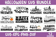 Happy Halloween SVG Bundle, an Object Graphic by FunnySVGCrafts (Thumbnail 1 of 13)