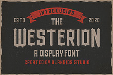 Westerion a Vintage Display Font