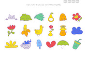 Line & Form Studio. Cute Elements., an Object Illustration by Ilia Design (Thumbnail 10 of 11)