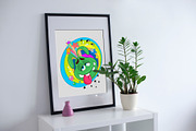 Funny smiling monster. Art., a Decorative Illustration by KENO Mascots (Thumbnail 6 of 6)