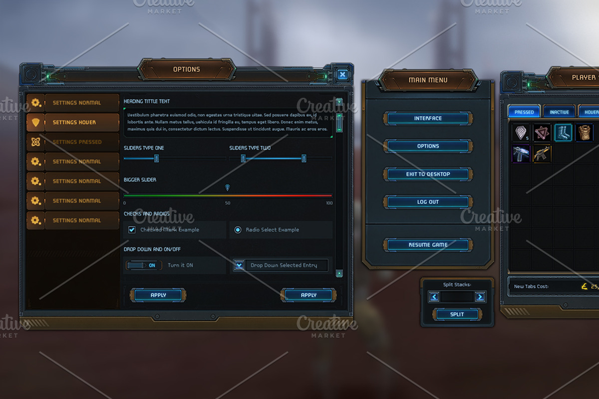 Aramech User Interface, a Graphic by Kodiak Graphics (Photo 6 of 21)