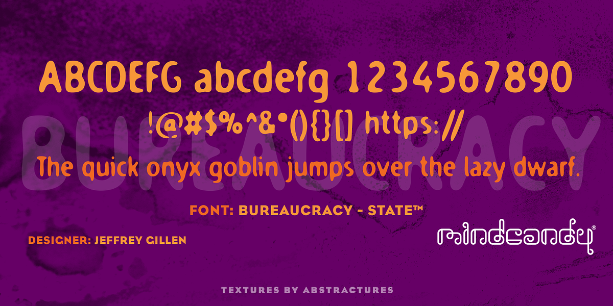 Bureaucracy™, a Font by MINDCANDY (Photo 2 of 4)