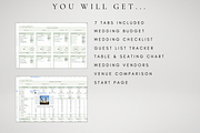 All-In-One Wedding Spreadsheet, a Templates & Theme by BRANDcontent (Thumbnail 6 of 8)