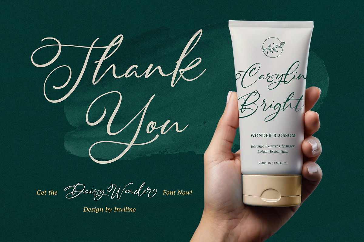 Daisy Wonder – Modern Handwritten, a Handwritten Font by Inviline.co (Photo 10 of 10)