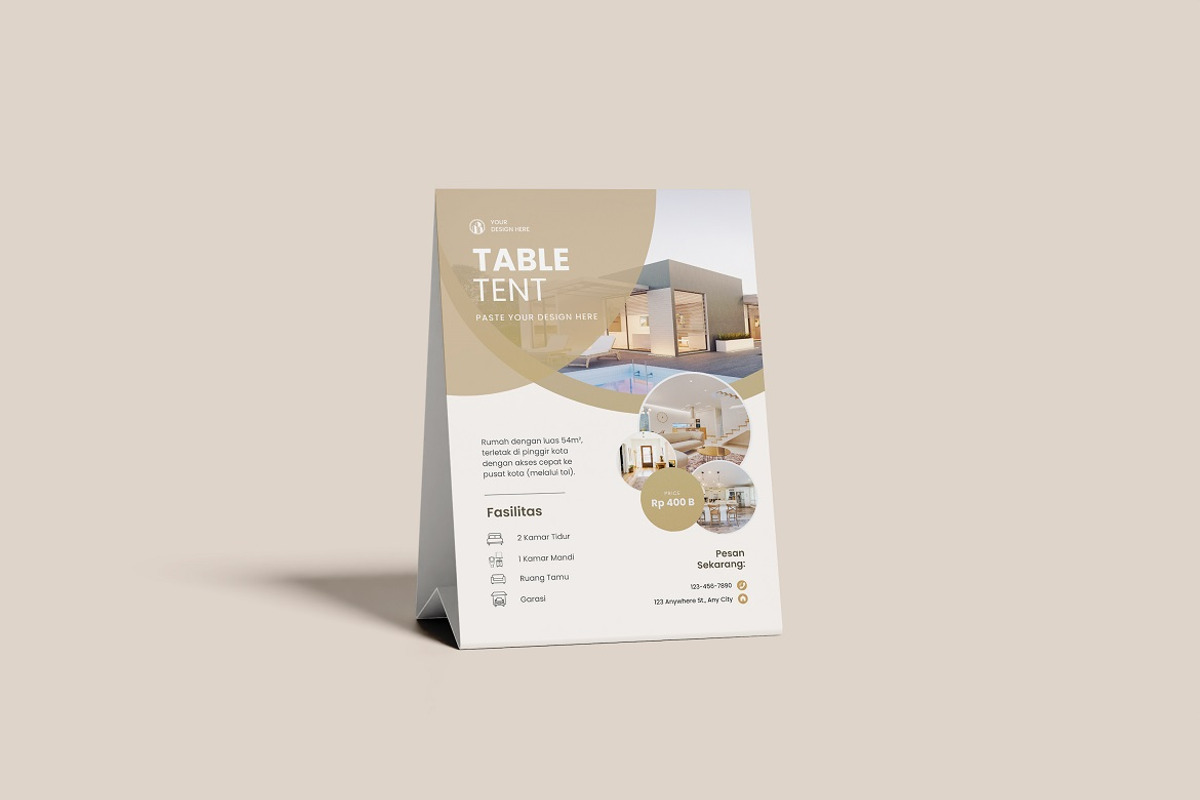 Table Tent Mockup, an Advertising Mockup by YurnalisPerix (Photo 5 of 5)