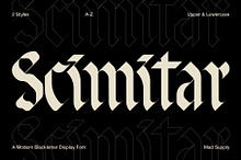 Scimitar | Blackletter Display Font