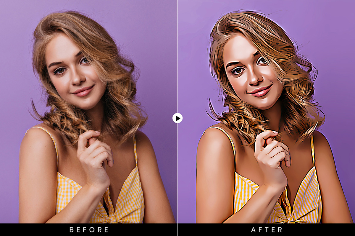 Caricartoon Me Photoshop Action, an Action Add-On by ridvanpars (Photo 11 of 11)