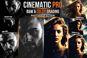 Cinematic Pro B&W & Color Grading, an Action Add-On by Studio Retouch (Thumbnail 1 of 11)
