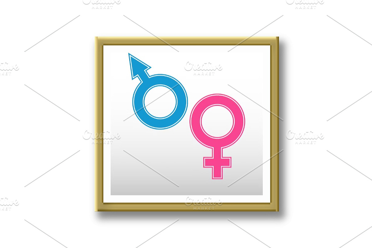 Male and female sex symbols, an Outline Icon by RODINA (Photo 3 of 3)