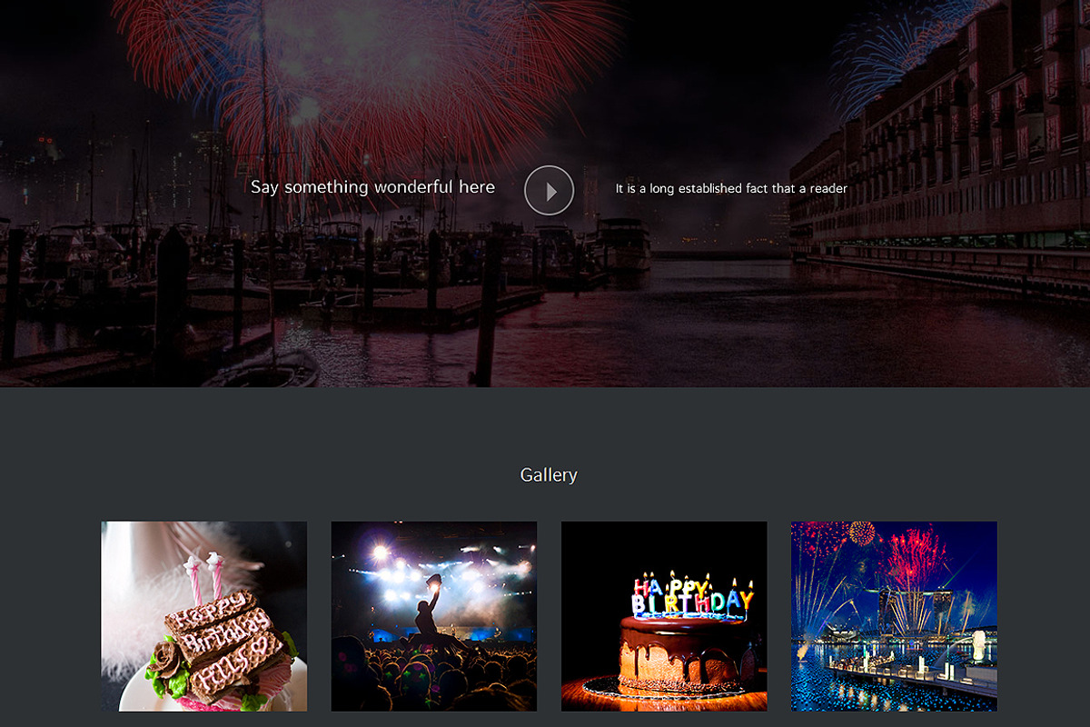Event Planner One Page Theme, a Landing Page Template by IceTemplates (Photo 2 of 3)