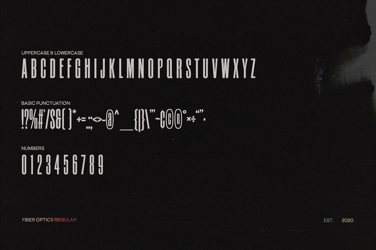 FIBER OPTICS Condensed Display Font, a Sans Serif Font by ALunadoki Design (Photo 2 of 3)