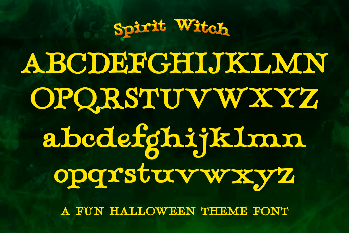 Spirit Witch - A Fun Halloween Font, a Handwritten Font by Pandeka Studio (Photo 7 of 9)