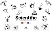 Science Doodles Icons Set, a Solid Icon by Prosymbols (Thumbnail 1 of 6)