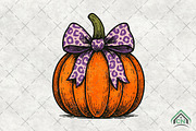 Retro Halloween pumpkin Png, an Illustration by Craft Nest (Thumbnail 1 of 6)