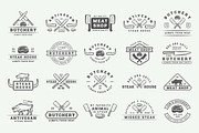 Vintage butchery emblems, a Branding & Logo Template by AkimD (Thumbnail 9 of 15)