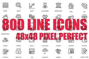 Simple Line Icons, an Outline Icon by alexdndz