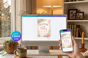 Birthday Welcome Sign Canva Template, a Marketing Template by KennedyStudio (Thumbnail 3 of 6)