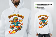 Fire Skating Cute Dragon PNG Clipart, an Animal Illustration by zahidhossainalif (Thumbnail 2 of 3)