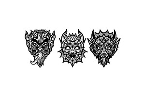 Oni Mask Set