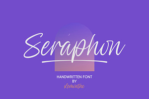 Seraphon | Handwritten Font, a Handwritten Font by Lemonthe