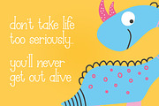 Dino Friends Font, a Serif Font by Salt & Pepper Designs (Thumbnail 2 of 7)