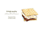 Autumn/Fall Snacks | 5 Cliparts, a Food Illustration by Miriam Figueras (Thumbnail 2 of 3)