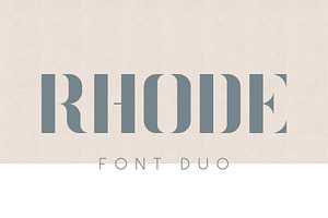 Rhode Font Duo